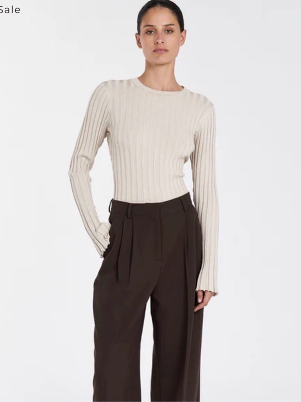 DISSH Ada Stone Long Sleeve Top Large NWT